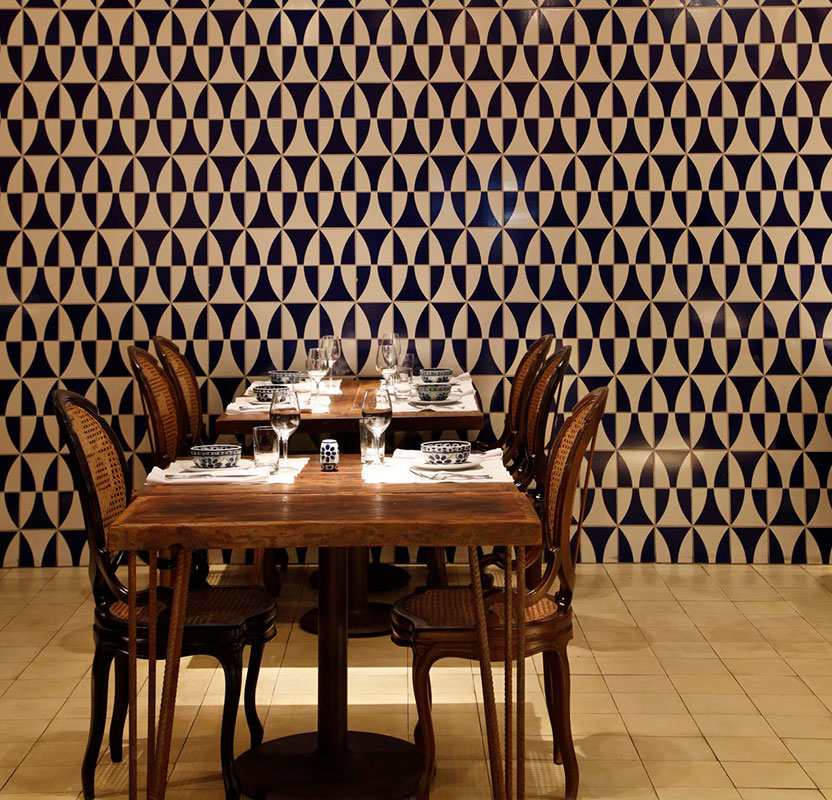 Interior do Restaurante Dalva e Dito, projeto do escritório de arquitetura Rosenbaum